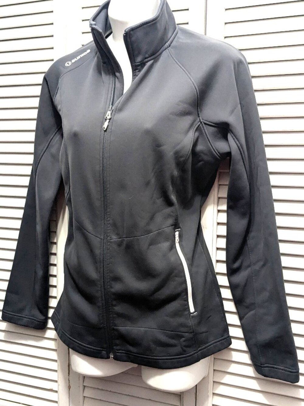 Sunice Sport Women's Golf Jacket Thermal Performance Full Zip Large Gray